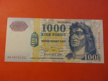 WĘGRY 1000 FORINT 1999 STAN UNC