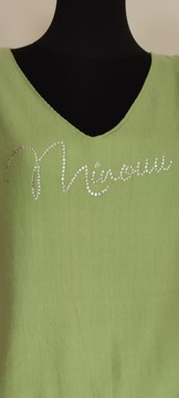 Sweter Minouu z logo z cyrkonii, kiwi uni
