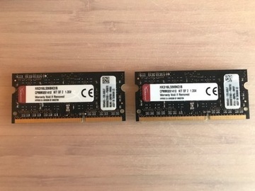 Kingston HX316LS91BK2/ 8GB DDR3 -2 moduły po 4GB