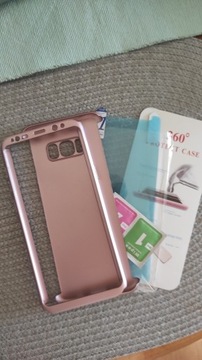 Etui Protect case Galaxy S8+ różowy folia 