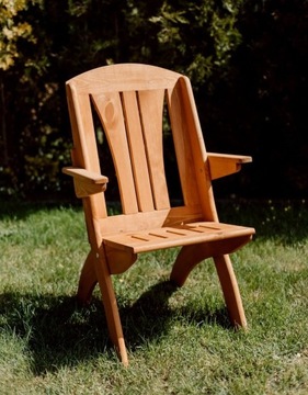Krzesło ogrodowe drewniane taras typ X lamel 7
