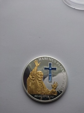 Benedykt XVI Andora 10 dinarow krysztaly