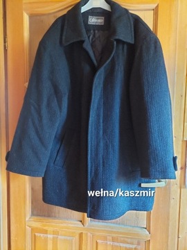 Płaszcz wełniany z kaszmirem XL