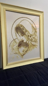 Obraz Matka Boża z Dzieciątkiem Handmade
