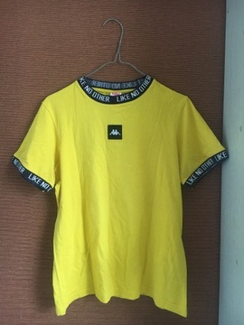 T shirt koszulka sportowa Kappa żółta S streetwear