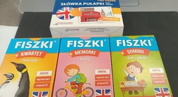 FISZKI ANGIELSKI ( 4 OPAKOWANIA W KOMPLECIE )