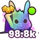 150x Rainbow Prince Donkey | Pet simulator 99