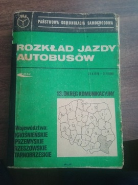 Rozkład jazdy autobusów PKS, Rzeszowskie 1979/80