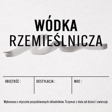 10 szt. naklejki na Wódka bimber księżycówka folia