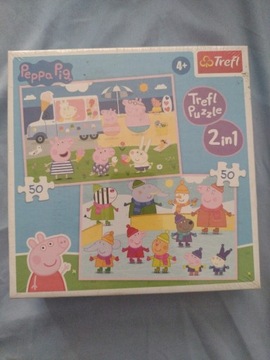 Puzzle Trefl Świnka Peppa 2x50