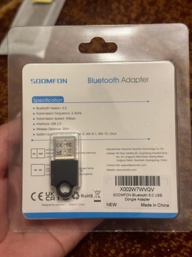 5.0 USB adapter Bluetooth do komputera 20m