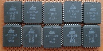 AT28C64B-15JC 28C64 EEPROM 64kbit ATMEL PLCC32 