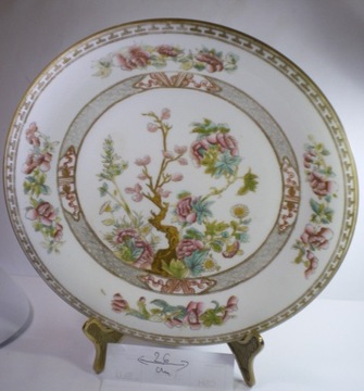 2. talerz zdobiony dekoracyjny porcelana angielska