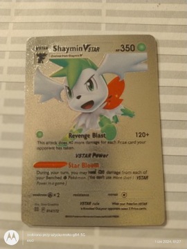 Pokemon Shaymin Vstar HP350 Silver Kolekcjonerska karta Pokemon 