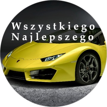 OPŁATEK NA TORT LAMBORGHINI AUTO LOGO 18 30 40 50