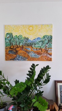 Obraz ręcznie malowany " Ogród I"