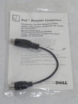 Adapter Dell Composite S-Video do RCA TV-Out RETRO