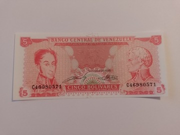 Wenezuela 5 Bolivares  UNC