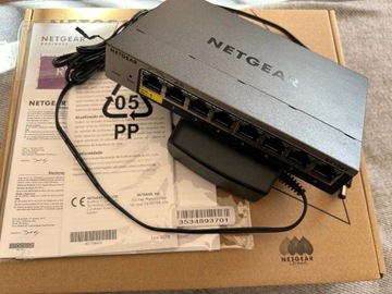 Netgear 8p GS108T-300PES (8x10/100/1000Mbit,1xPoE)