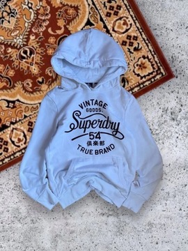 Superdry bluza damska biala z kapturem