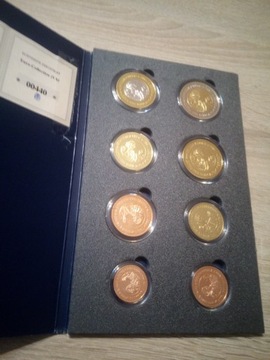 Watykan monety euro , próba z 2010 roku-zestaw