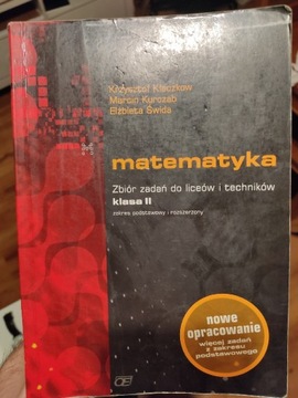 Książka matematyka zbiór zadań do liceów i technik