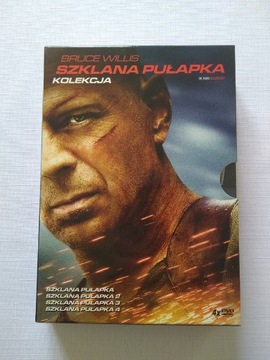 Szklana pułapka, kolekcja 4xDVD, lektor i napisy.