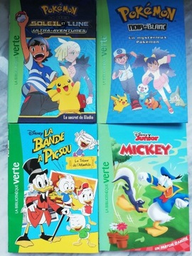 Przygody Pokemona i Donalda j.francuski 4 książki