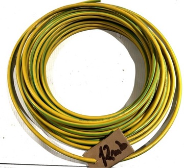Przewód uziemiający kabel linka LgY 10mm2 żółto-zi