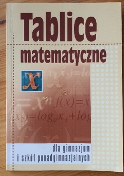 Tablice matematyczne JAK NOWE!