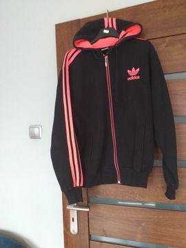 Adidas bluza na zamek czarna roz zXl