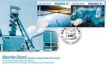 POLSKA 2021 FDC SKARBY ZIEMI 20 zlt