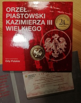 Orzeł Piastowski Kazimierza III Wielkiego, żeton