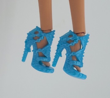 Buty dla lalki Barbie Standard i Curvy niebieskie