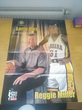 Duży plakat NBA legenda Larry Bird, Miller Pacers