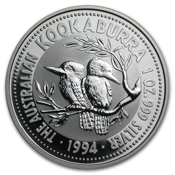 KOOKABURRA 1994 AUSTRALIA 1$ 1oz. srebro 999