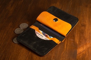 Ręcznie wykonany portfel ze skóry - Card Case