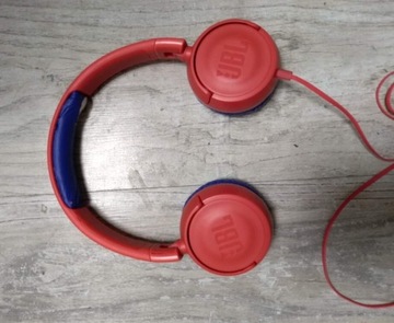 Słuchawki JBL JR300 czerwono-niebieskie