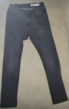 spodnie dżinsowe szare pepperts rozm164 jak nowe