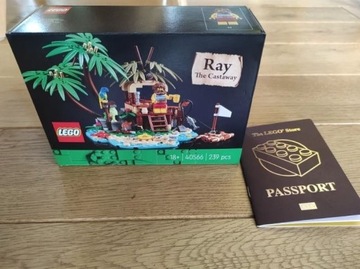 LEGO 40566 Ray The Castaway + GRATIS LEGO Passport