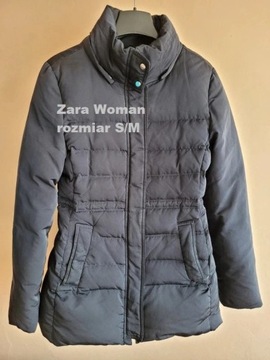 Czarna kurtka pikowana Zara Woman roz. S/M