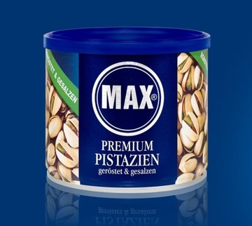 6 x 225 g Pistacje MAX Premium prażone i solone