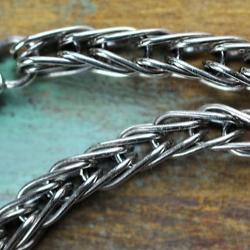 srebrny łańcuch na szyję unisex naszyjnik 