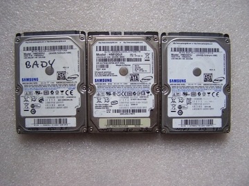 Pakiet dysków 2,5" Samsung 250 - 120GB SATA widocz