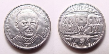 Watykan 50 lirów 1993 r. ŁADNA!