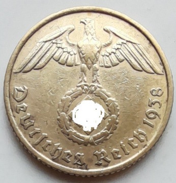 Niemcy 10 Fenigów 1938 E 