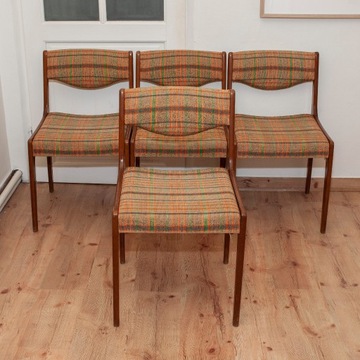 4 krzesła EKA Wohnmoebel vintage design