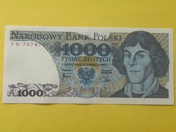 1000zł. Kopernik 1982r. seria FN - stan UNC