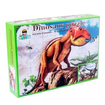 Puzzle Dinozaury - 2 układanki (2)