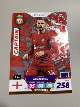 PANINI ADRENALYN JORDAN HENDERSON LIVERPOOL